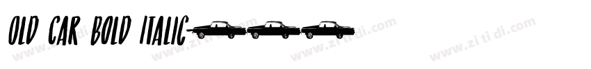 Old Car Bold Italic字体转换